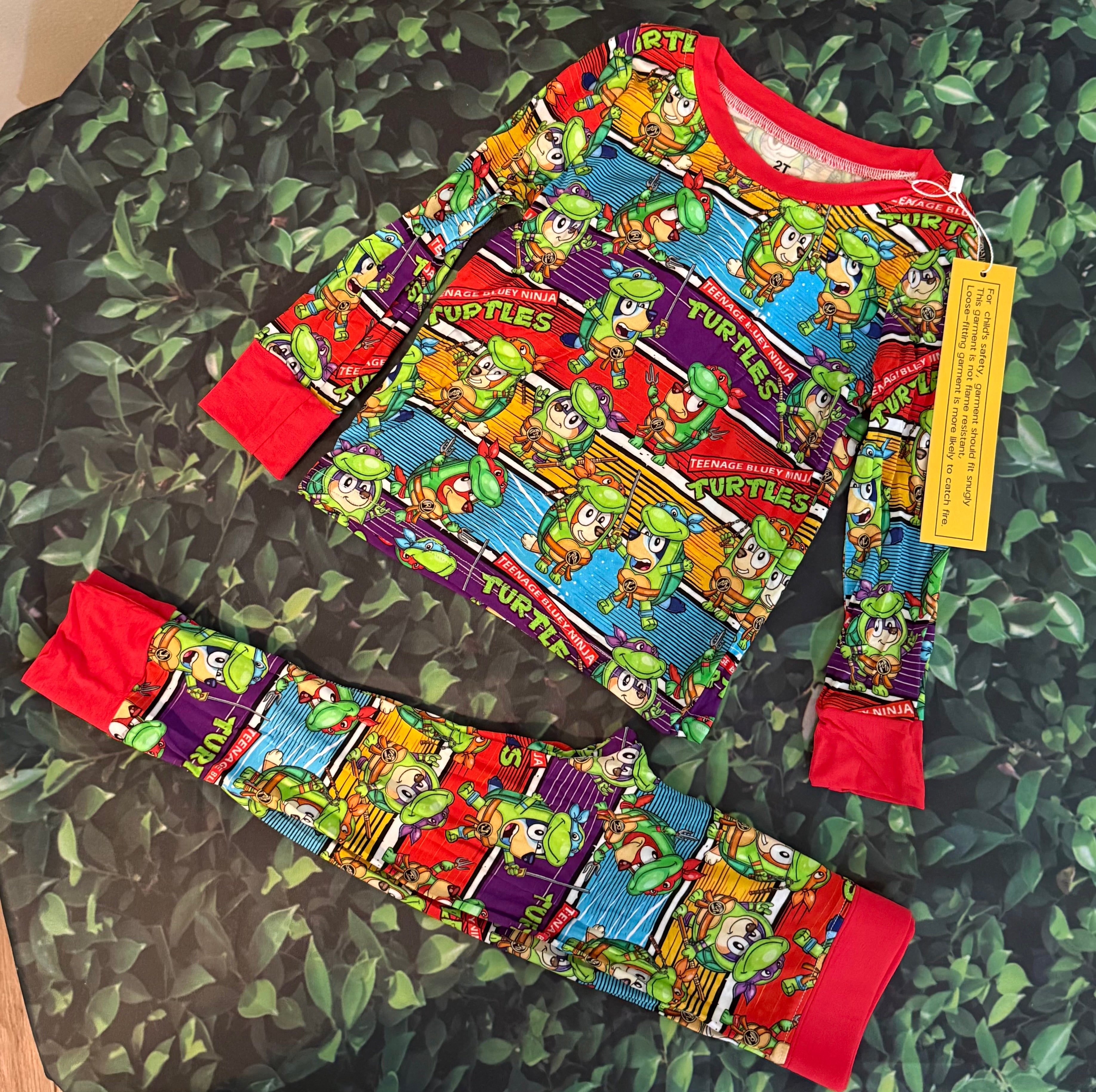 Bluey Ninja Turtle Two Piece Set